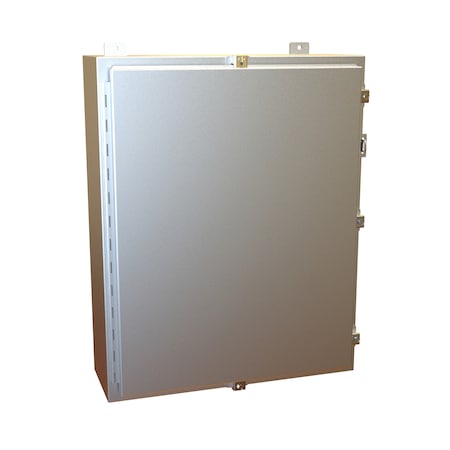 N4 Wallmount Enclosure With Panel, 30 X 24 X 8, Alum